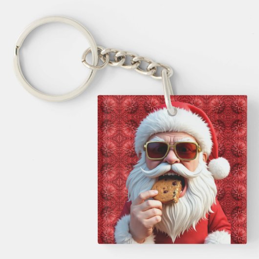 Coole Kerstman Sleutelhanger (voorkant)