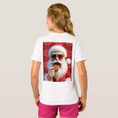 Coole Kerstman T-shirt (Achterkant volledig)