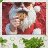 Coole Kerstman Theedoek (Gevouwen)