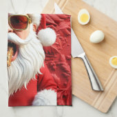 Coole Kerstman Theedoek (Quarter Fold)