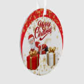 Coole Kerstman Vakantie met Kerstmis 🎅 Ornament (voorkant)