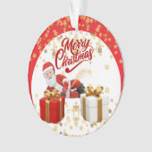 Coole Kerstman Vakantie met Kerstmis 🎅 Ornament (voorkant)
