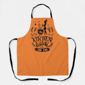 coole keuken heksenwoord Halloween Schort (Voorkant)