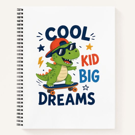 COOLE KIND GROOTE DROMEN NOTITIEBOEK (Voorkant)