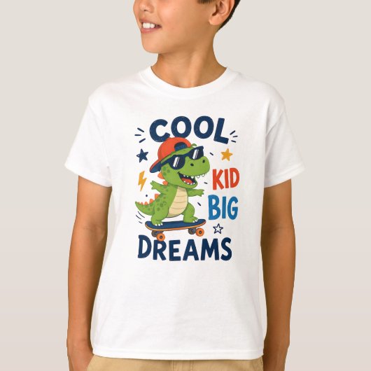COOLE KIND GROTE DROMEN T-SHIRT (Voorkant)
