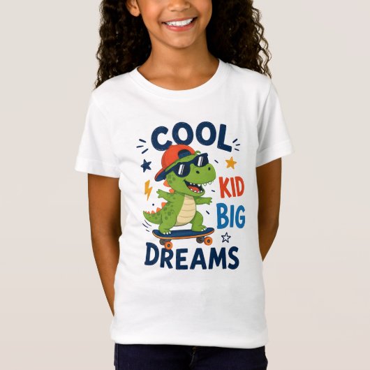COOLE KIND GROTE DROMEN T-SHIRT (Voorkant)