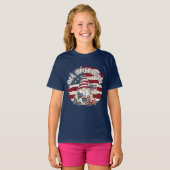coole kinder alle Amerikaanse gnoompatriottische j T-shirt (Voorkant volledig)