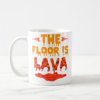 Coole kinderen de vloer is lava voor kinderen jong koffiemok