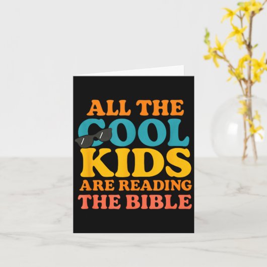 Coole kinderen lezen de Bijbel  Kaart (Gele Bloem)