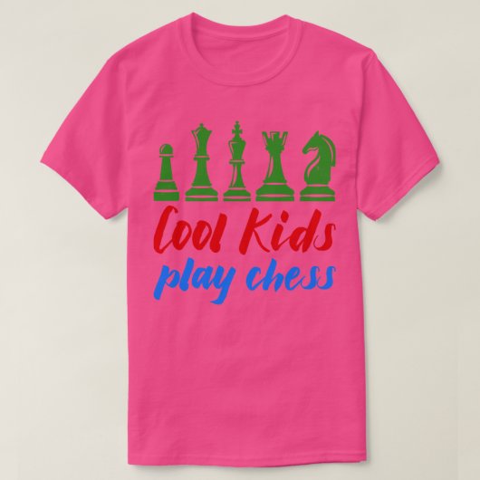 Coole Kinderen Schaken T-shirt (Design voorkant)