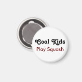 Coole kinderen spelen Squash Magneet (Voorkant / Achterkant)