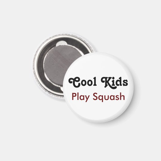 Coole kinderen spelen Squash Magneet (Voorkant / Achterkant)