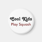 Coole kinderen spelen Squash Magneet (Voorkant)