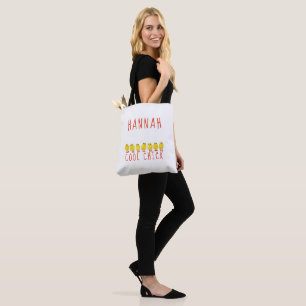 Coole kip met naam tote bag