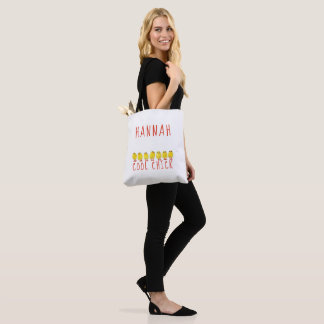 Coole kip met naam tote bag