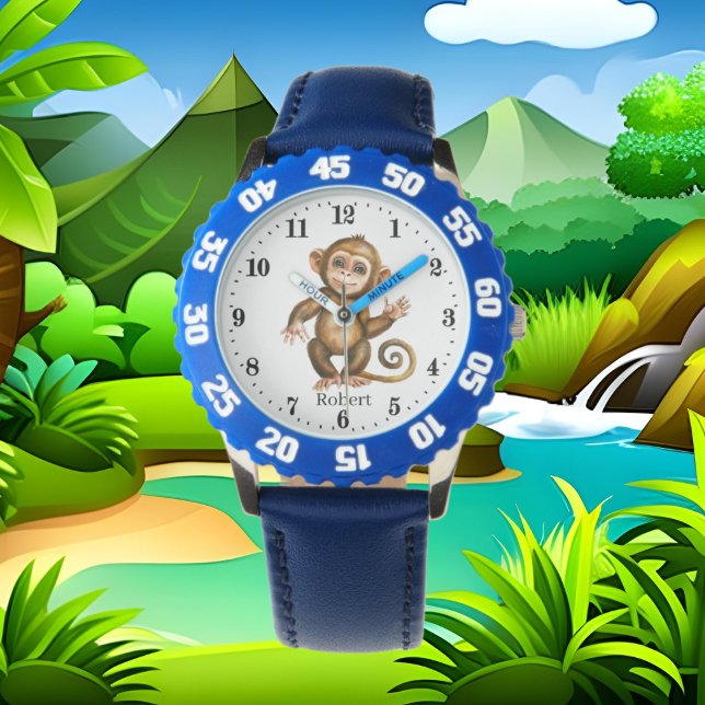 coole kleine aap toevoegen tekst horloge (Creator heeft geüpload)
