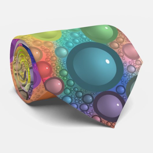 coole kleuren abstracte stropdas patroon (Opgerold)