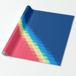 coole , kleurrijke driehoeken in het stadje , afge cadeaupapier