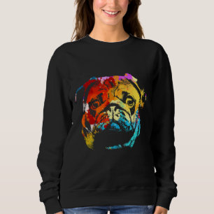 COOLE KLEURRIJKE PUG Classic T-Shirt 428