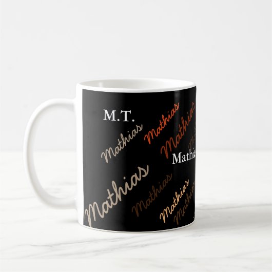 coole koffie-mok om met naam te personaliseren mok (Links)
