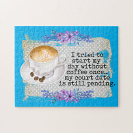 coole koffieliefhebbers woordkunst legpuzzel