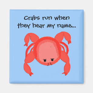 Coole Krab die iets zegt Magneet
