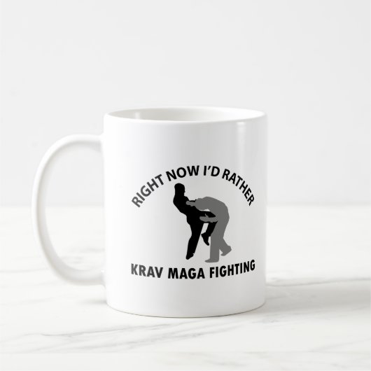 coole Krav maga-design Koffiemok (Links)
