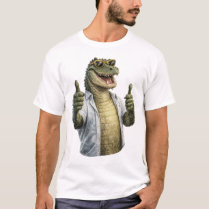 Coole Krokodil Duim Omhoog – Grappige Dierstijl T-shirt