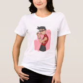 coole kunst Tri-Blend shirt (Voorkant)