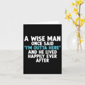 Coole Kunst voor Mannen Vader Opa Gepensioneerde Kaart (Gele Bloem)