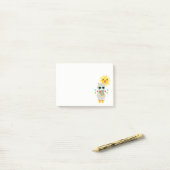 Coole Lama en Lachende Kawaii Zon Post-it® Notes (Op bureau)