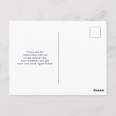 Coole lama in hartvormige zonnebril Dank je wel Briefkaart (Achterkant)