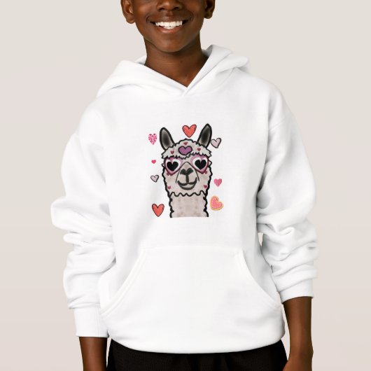 Coole Lama met Hartzonnebril (Voorkant)