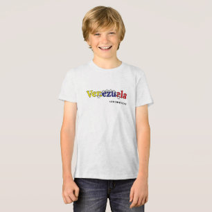 coole landenvlag aanpassen kinder- Venezolaanse Tri-Blend Shirt