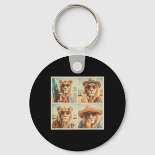 Coole Leeuwen Met Zonnebril Cute Dieren Vakantie S Sleutelhanger