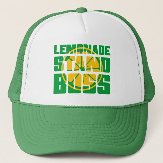coole limonade stand baas woordkunst trucker pet (Voorkant)