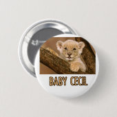 coole lion-design ronde button 5,7 cm (Voorkant /achterkant)