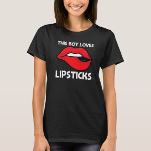 Coole Lippenstift Voor Jongens Kinderen Cosmetisch T-shirt