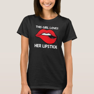 Coole Lippenstift Voor Meisjes Kinderen Cosmetisch T-shirt