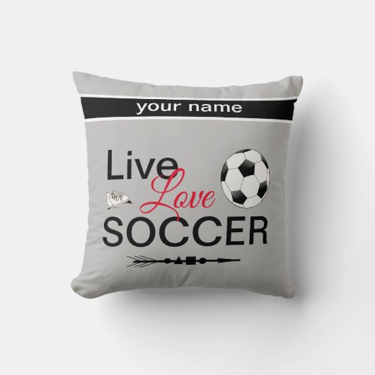 coole live-liefdessport voeg naam toe kussen (Voorkant)