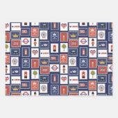 coole Londense patroonpartij Inpakpapier Vel (Voorkant)