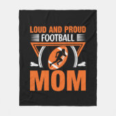 Coole luidruchtige trotse voetbal mama fleece deken (Voorkant)