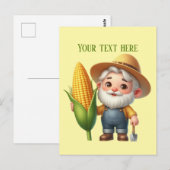 Coole maïscultivator aanpasbaar briefkaart (Voorkant / Achterkant)