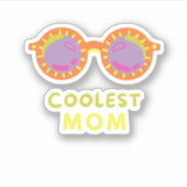 coole mam met een coole zonnebril sticker (Voorkant)