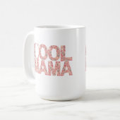 Coole Mama Typografie Hartjes Koffiemok (Voorkant links)