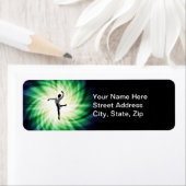 Coole mannelijke danser etiket (Insitu)