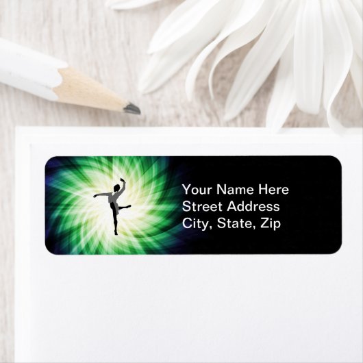 Coole mannelijke danser etiket (Insitu)