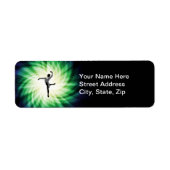 Coole mannelijke danser etiket (Voorkant)