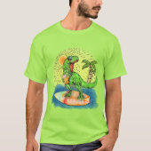 coole mannen Summer dinosaur T-Shirt (Voorkant)