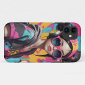 coole meid Case-Mate iPhone case (Achterkant (horizontaal))